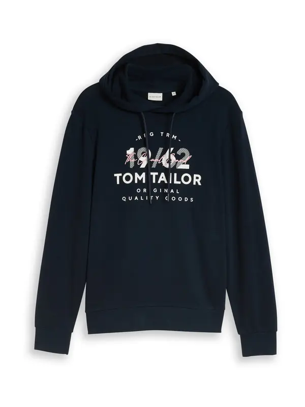 TOM TAILOR TOM TAILOR Sweater majica  tamno plava / bijela