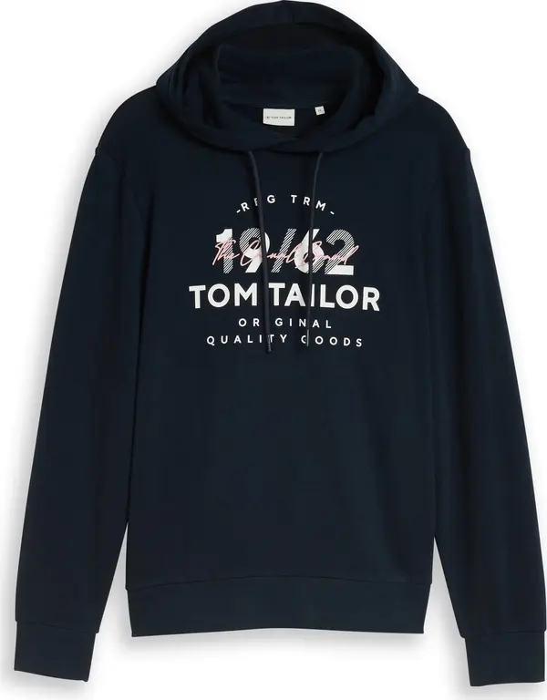 Tom Tailor TOM TAILOR Sweater majica  tamno plava / bijela
