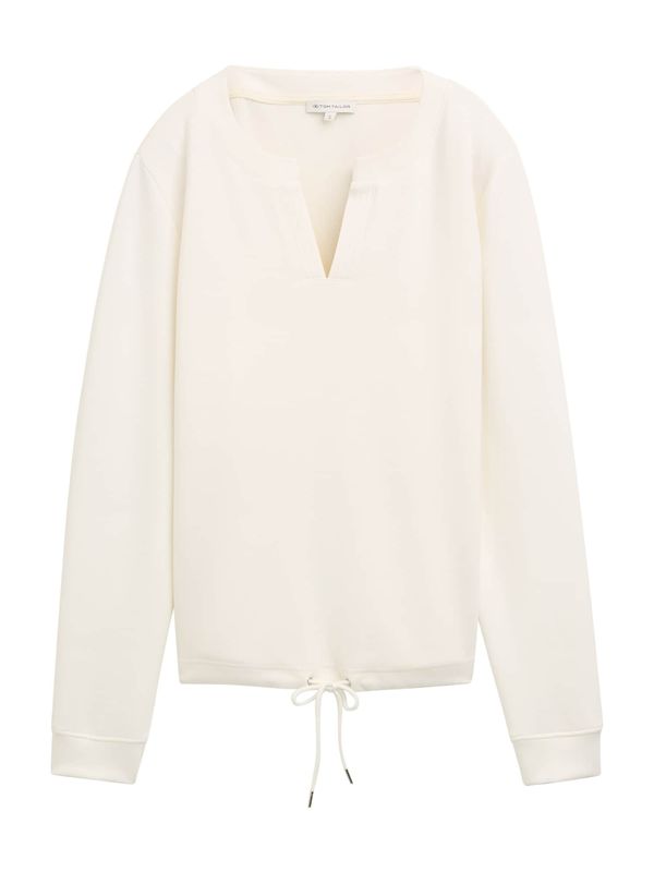 TOM TAILOR TOM TAILOR Sweater majica  vuneno bijela