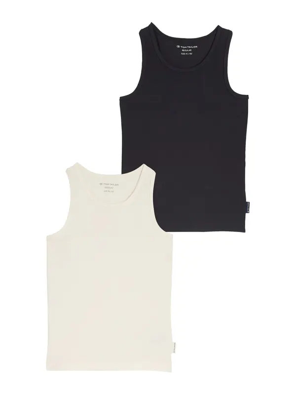 Tom Tailor TOM TAILOR Top  crna / vuneno bijela