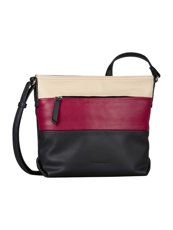 TOM TAILOR TOM TAILOR Torba preko ramena 'Nicolina'  bež / noćno plava / ljubičasto crvena