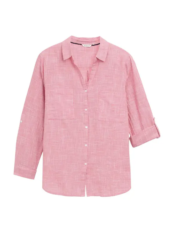 Tom Tailor Tom Tailor Women + Bluza  crvena / prljavo bijela