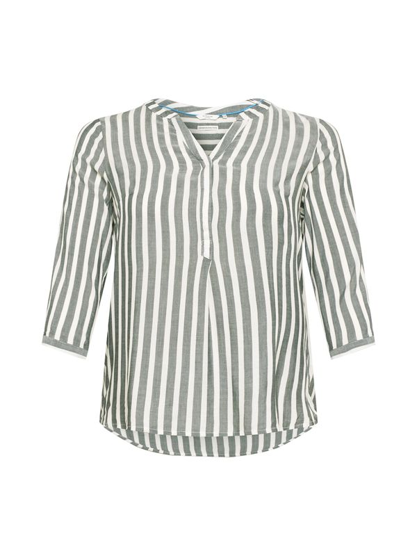 Tom Tailor Women + Tom Tailor Women + Bluza  mornarsko plava / bijela