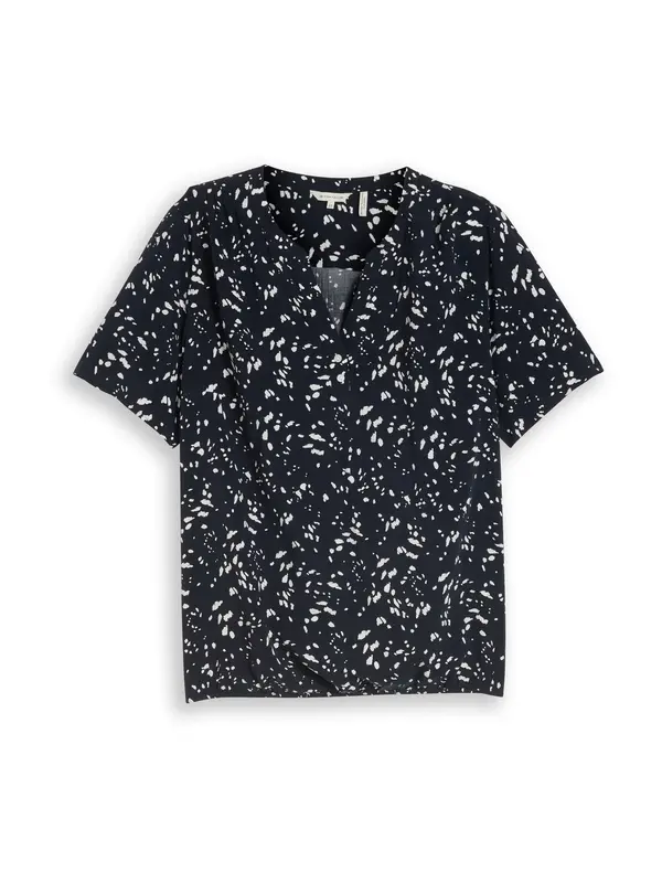 Tom Tailor Women + Tom Tailor Women + Bluza  noćno plava / bijela
