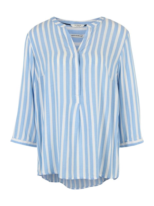 Tom Tailor Women + Tom Tailor Women + Bluza  svijetloplava / bijela