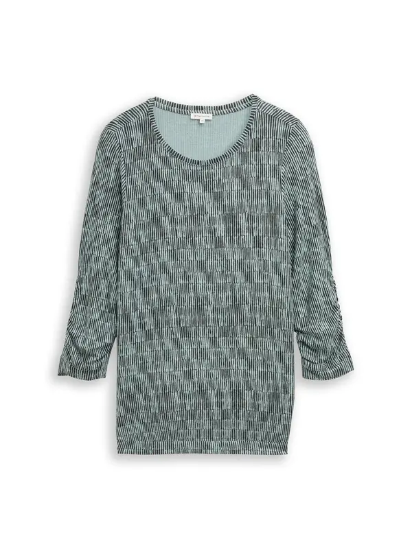 Tom Tailor Women + Tom Tailor Women + Majica  menta / crna
