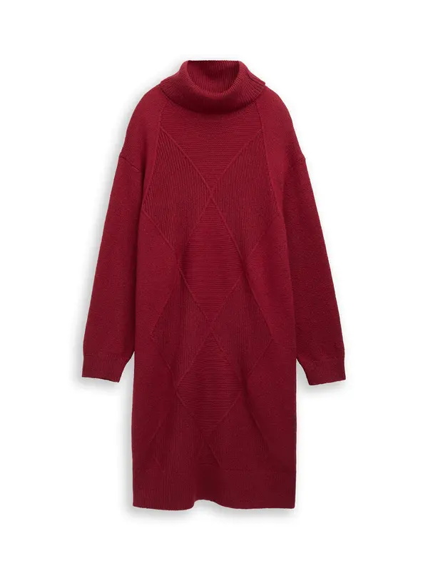 Tom Tailor Tom Tailor Women + Pletena haljina  tamno crvena