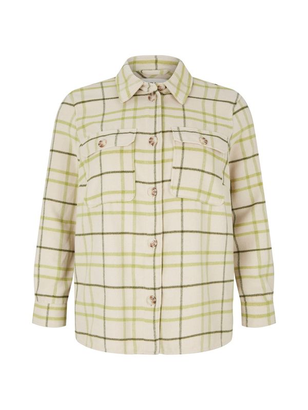 Tom Tailor Women + Tom Tailor Women + Prijelazna jakna  bež / travnato zelena / svijetlozelena