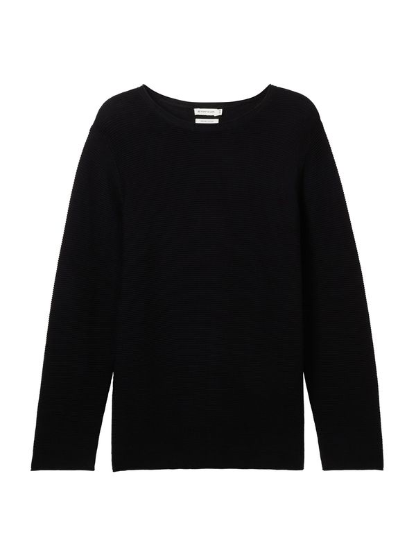 Tom Tailor Women + Tom Tailor Women + Pulover  crna