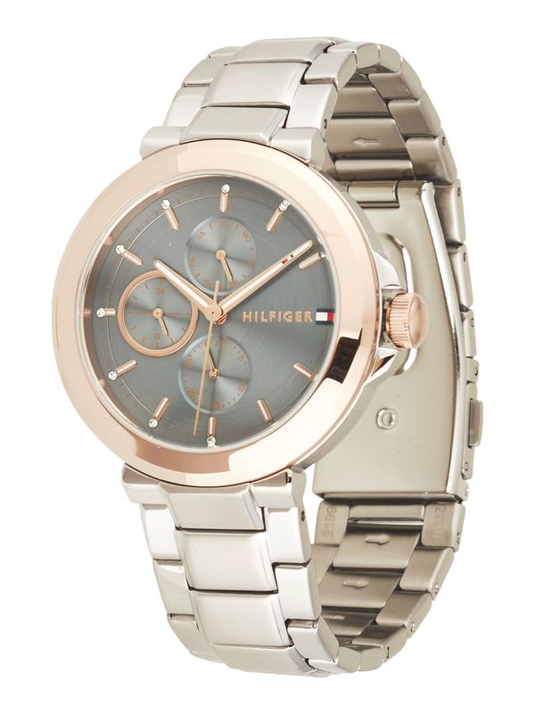 TOMMY HILFIGER TOMMY HILFIGER Analogni sat 'LORI'  morsko plava / rozo zlatna / srebro