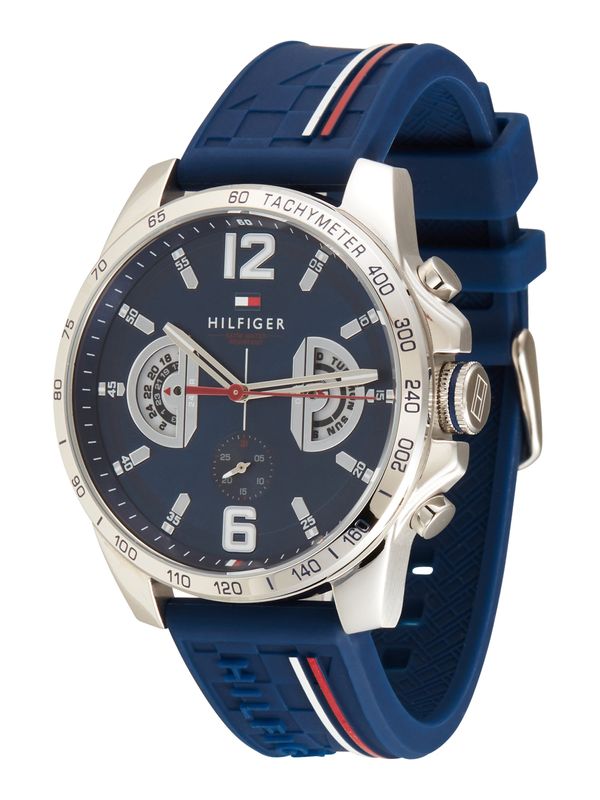 TOMMY HILFIGER TOMMY HILFIGER Analogni sat  tamno plava / crvena / srebro
