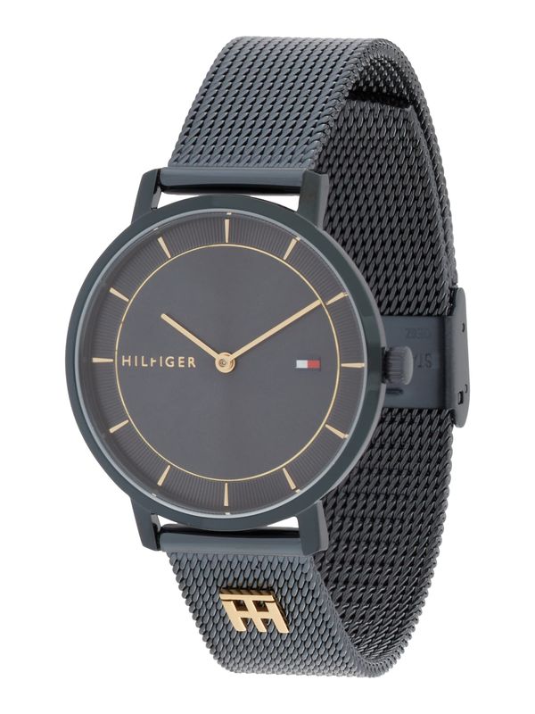 TOMMY HILFIGER TOMMY HILFIGER Analogni sat 'Tea'  sivkasto plava / tamo siva