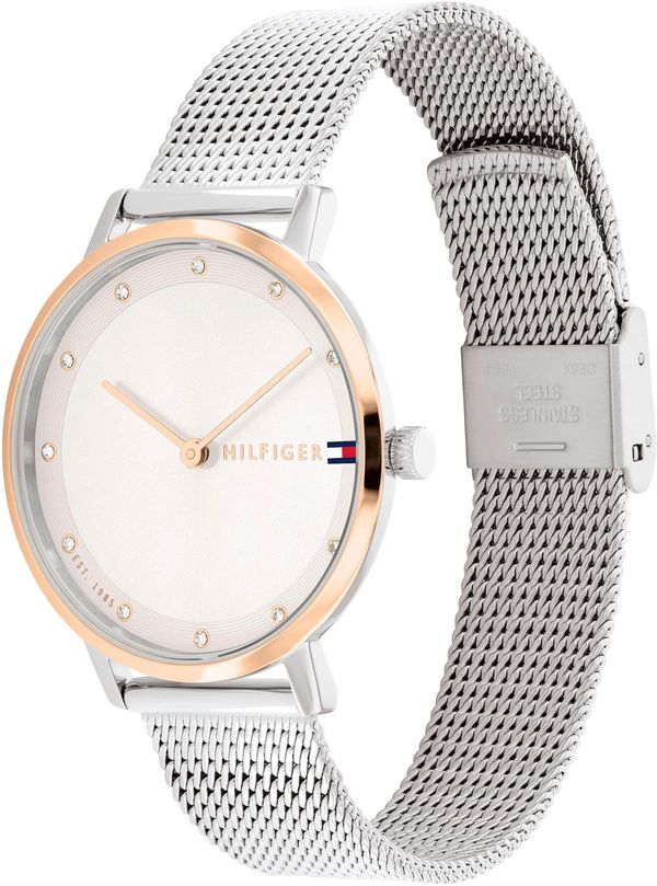 TOMMY HILFIGER TOMMY HILFIGER Analogni sat  zlatna / srebro / bijela