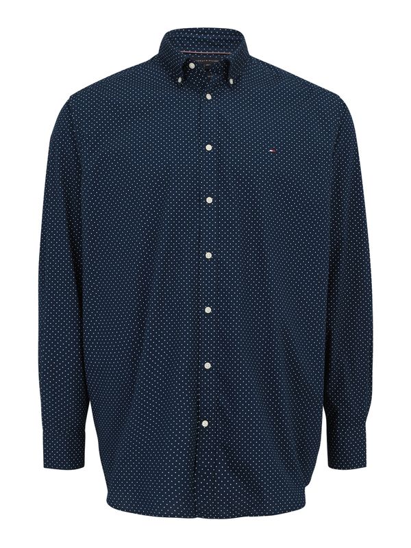 Tommy Hilfiger Big & Tall Tommy Hilfiger Big & Tall Košulja 'FLEX'  plava / prljavo bijela