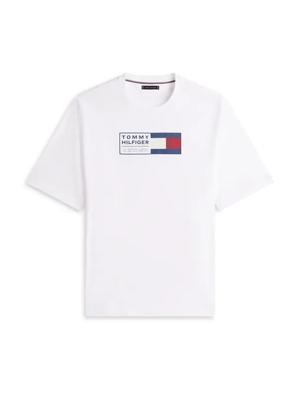 Tommy Hilfiger Big & Tall Tommy Hilfiger Big & Tall Majica 'BRAND LOVE'  mornarsko plava / crvena / bijela / prljavo bijela