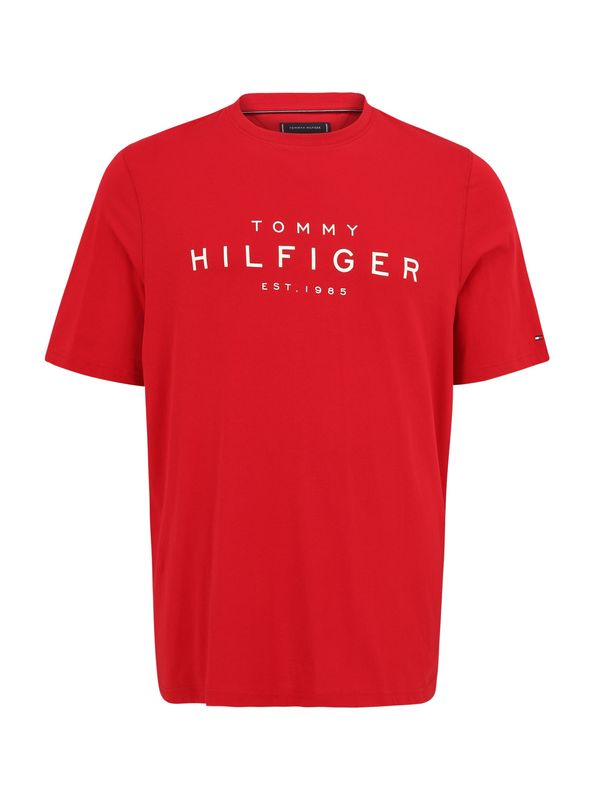 Tommy Hilfiger Big & Tall Tommy Hilfiger Big & Tall Majica  crvena / prljavo bijela