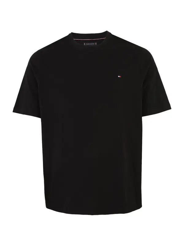Tommy Hilfiger Big & Tall Tommy Hilfiger Big & Tall Majica 'ESS SEASONAL'  crna
