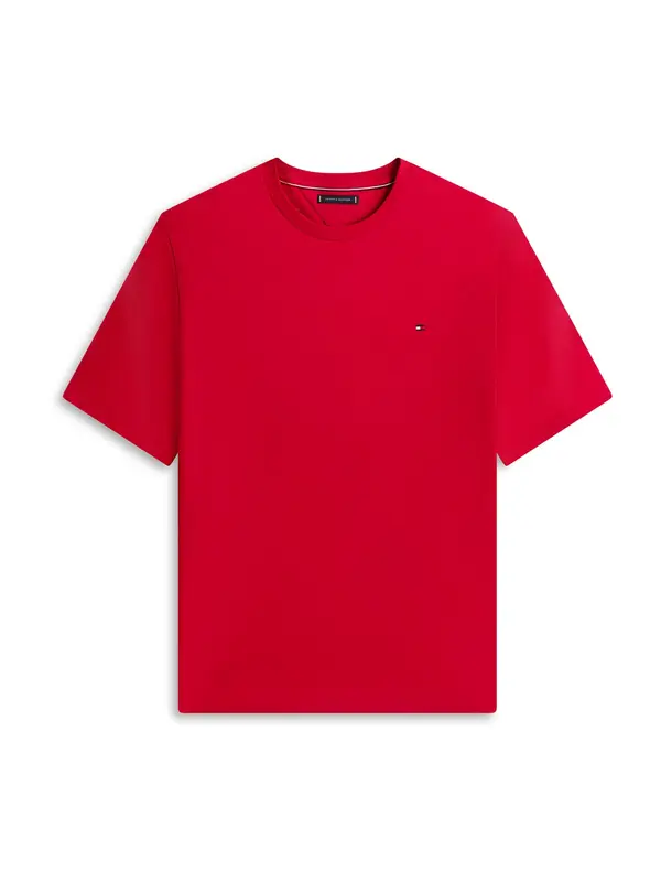 Tommy Hilfiger Big & Tall Tommy Hilfiger Big & Tall Majica 'ESS SEASONAL'  crvena
