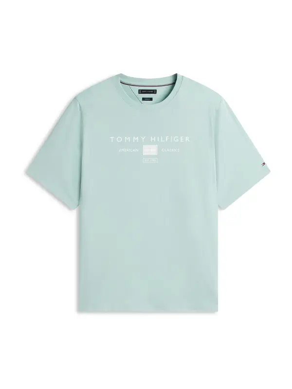 Tommy Hilfiger Big & Tall Tommy Hilfiger Big & Tall Majica  menta / bijela