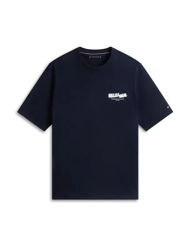 Tommy Hilfiger Big & Tall Tommy Hilfiger Big & Tall Majica  mornarsko plava / svijetloplava / zelena / bijela