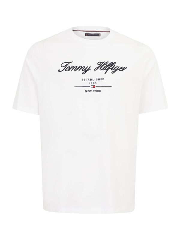 Tommy Hilfiger Big & Tall Tommy Hilfiger Big & Tall Majica  noćno plava / bijela