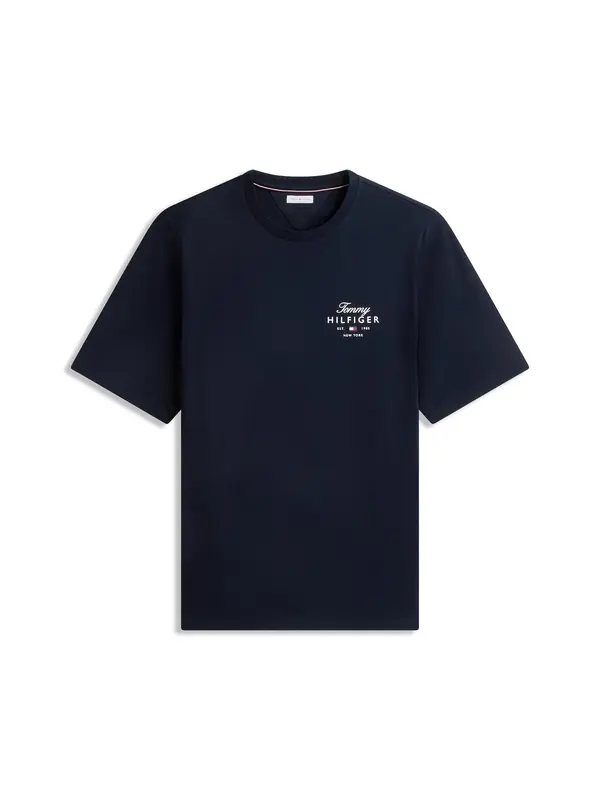 Tommy Hilfiger Big & Tall Tommy Hilfiger Big & Tall Majica  tamno plava / bijela
