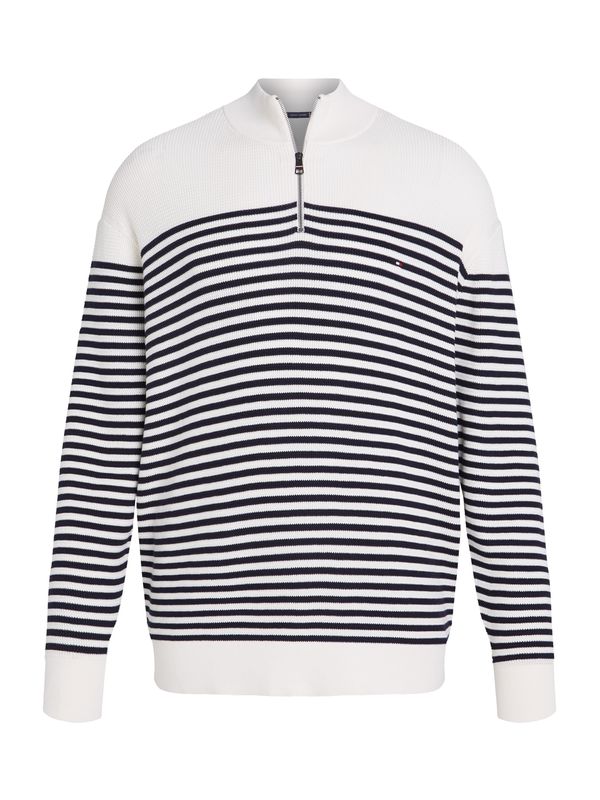 Tommy Hilfiger Big & Tall Tommy Hilfiger Big & Tall Pulover  crna / bijela