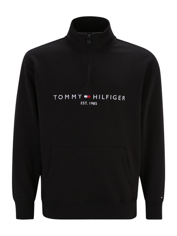 Tommy Hilfiger Big & Tall Tommy Hilfiger Big & Tall Sweater majica  crna / bijela
