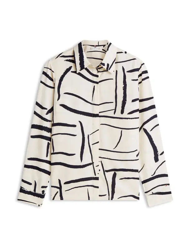 TOMMY HILFIGER TOMMY HILFIGER Bluza  crna / bijela