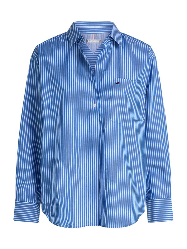 TOMMY HILFIGER TOMMY HILFIGER Bluza 'ESS'  azur / bijela