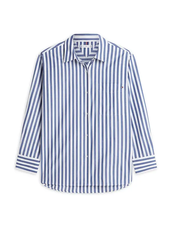 TOMMY HILFIGER TOMMY HILFIGER Bluza 'ESS'  plava / bijela