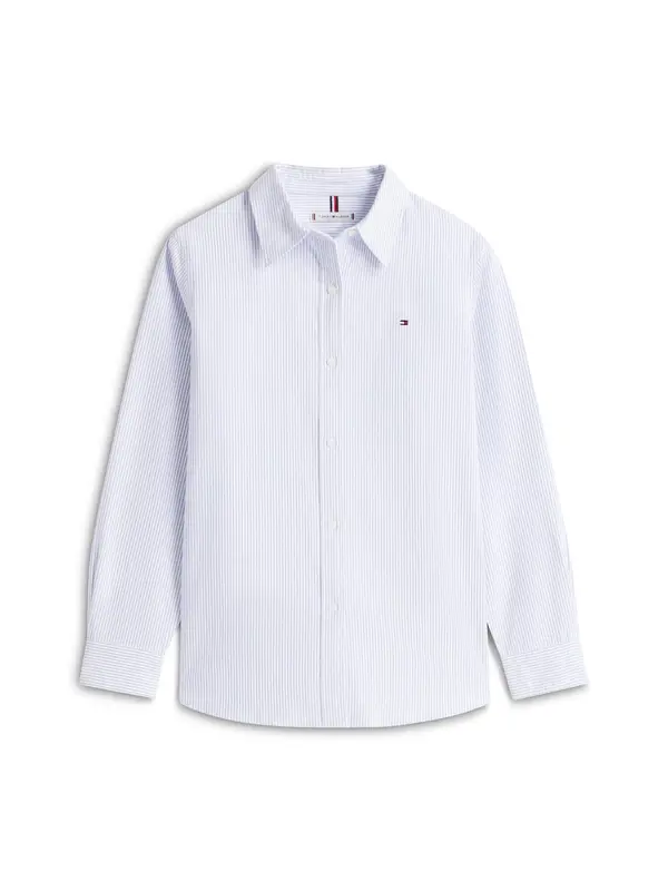 TOMMY HILFIGER TOMMY HILFIGER Bluza  golublje plava / bijela