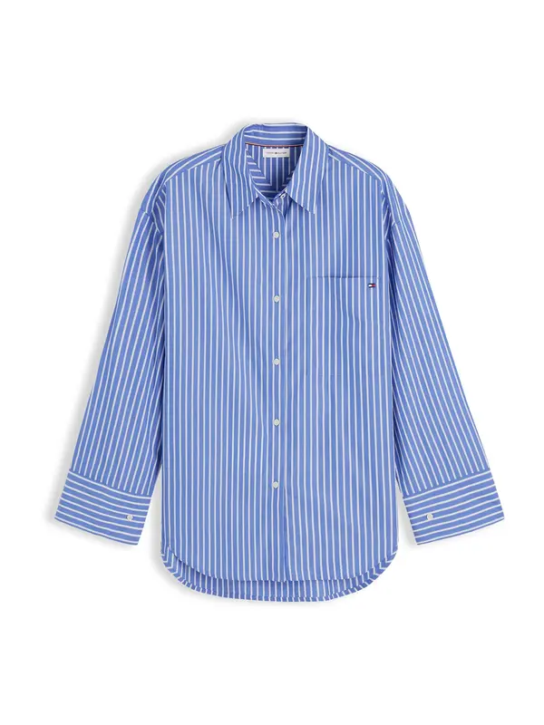 TOMMY HILFIGER TOMMY HILFIGER Bluza  kraljevsko plava / bijela