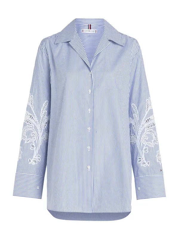 TOMMY HILFIGER TOMMY HILFIGER Bluza  plava / bijela