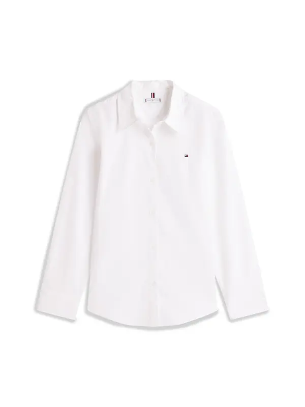 TOMMY HILFIGER TOMMY HILFIGER Bluza 'Regular Fit Flag Embroidery'  bijela