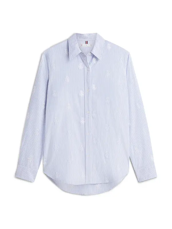 TOMMY HILFIGER TOMMY HILFIGER Bluza  svijetloplava / bijela