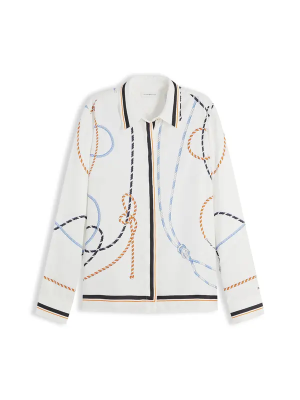 TOMMY HILFIGER TOMMY HILFIGER Bluza  tamno plava / marelica / bijela
