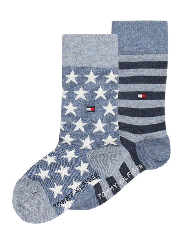 TOMMY HILFIGER TOMMY HILFIGER Čarape  golublje plava / svijetloplava / bijela