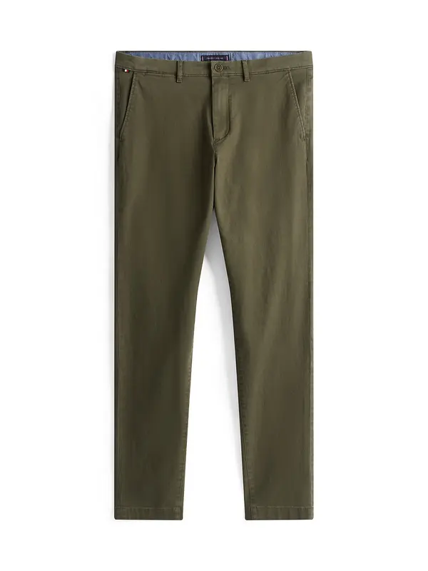 TOMMY HILFIGER TOMMY HILFIGER Chino hlače 'Harlem Essential'  maslinasta