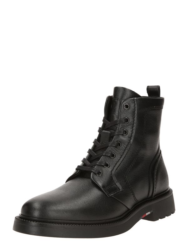 TOMMY HILFIGER TOMMY HILFIGER Čizme na vezanje  crna