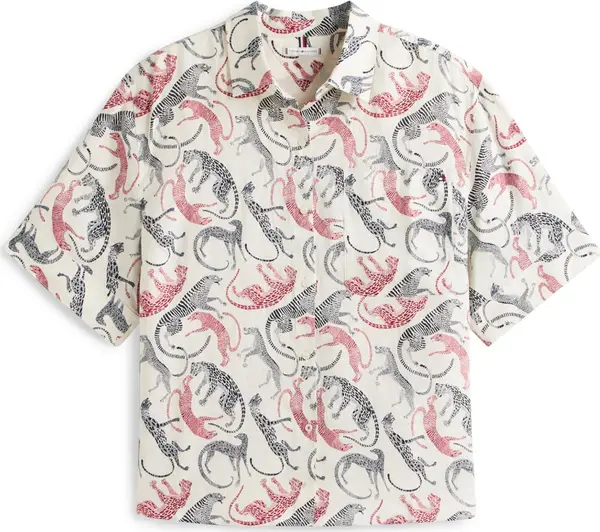 Tommy Hilfiger Curve Tommy Hilfiger Curve Bluza 'ESS'  boja pijeska / crvena / crna