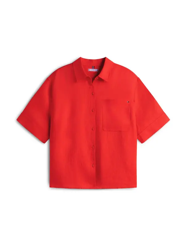 Tommy Hilfiger Curve Tommy Hilfiger Curve Bluza 'ESS'  ciglasto crvena