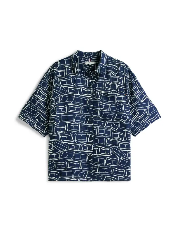 Tommy Hilfiger Curve Tommy Hilfiger Curve Bluza 'ESS'  morsko plava / bijela