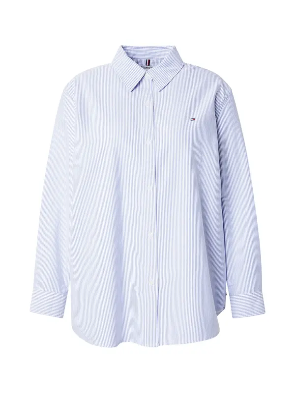 Tommy Hilfiger Curve Tommy Hilfiger Curve Bluza  svijetloplava / prljavo bijela