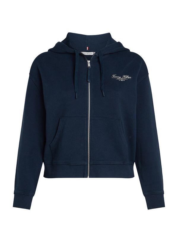 Tommy Hilfiger Curve Tommy Hilfiger Curve Gornji dio trenirke  tamno plava / bijela