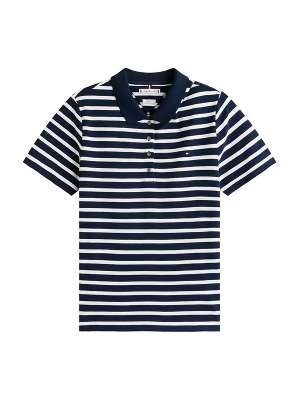 Tommy Hilfiger Curve Tommy Hilfiger Curve Majica '1985'  mornarsko plava / bijela