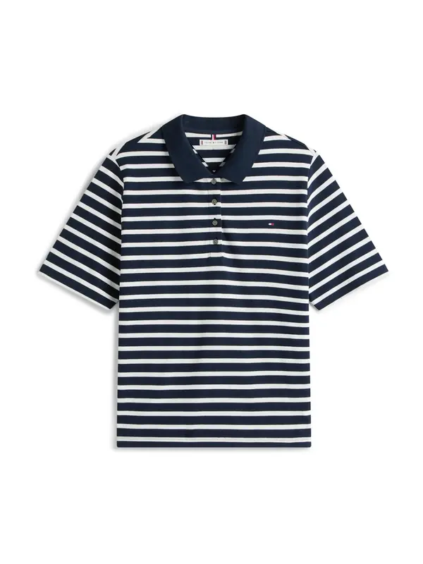 Tommy Hilfiger Curve Tommy Hilfiger Curve Majica '1985'  plava / bijela