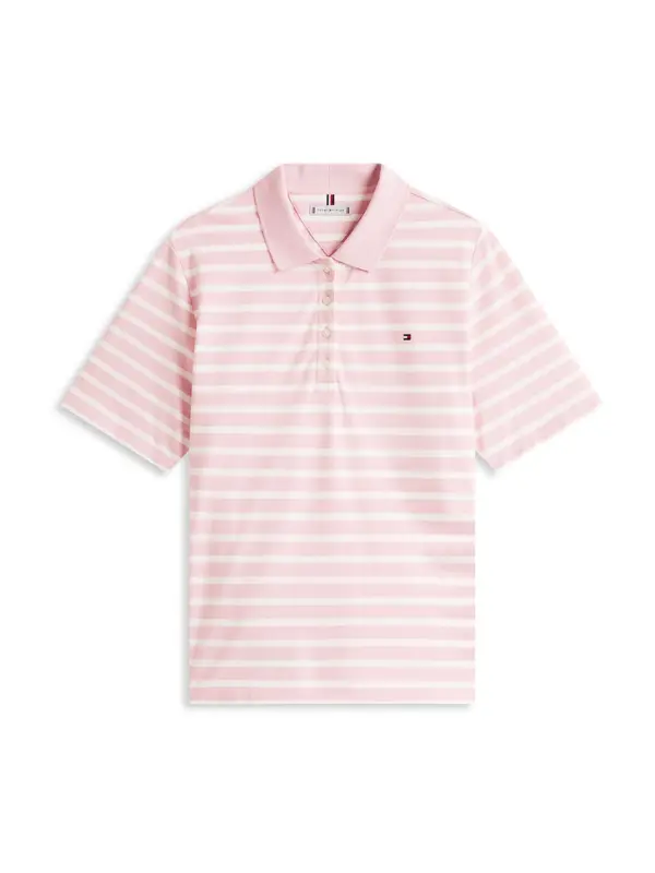 Tommy Hilfiger Curve Tommy Hilfiger Curve Majica '1985'  prljavo roza / bijela