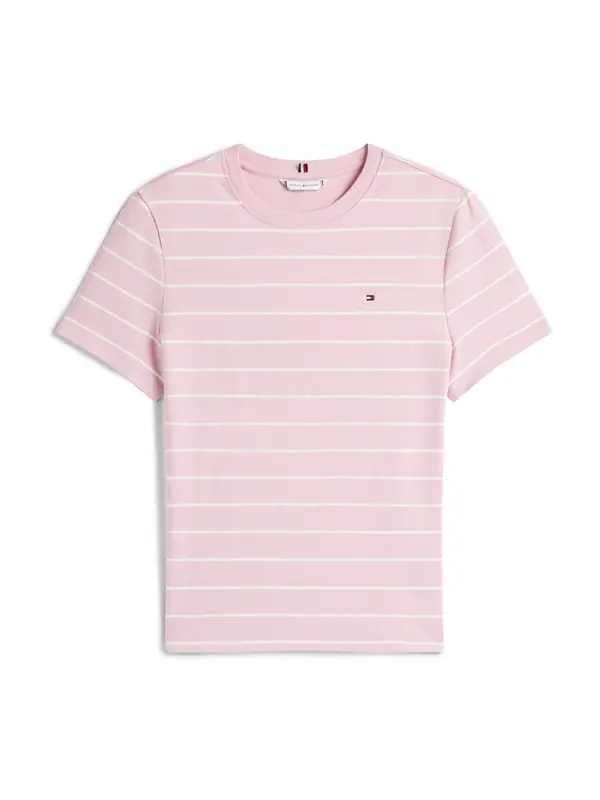 Tommy Hilfiger Curve Tommy Hilfiger Curve Majica 'Cody'  prljavo roza / bijela