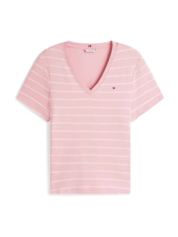 Tommy Hilfiger Curve Tommy Hilfiger Curve Majica 'Cody'  roza / bijela
